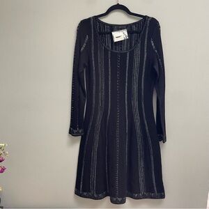 Peruvian connection knit sweater dress long sleeve baby alpaca size medium